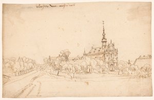 Das Kloster Roosendael in Walem, zwischen Bäumen von H. van Wel (attributed to)