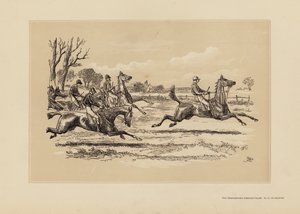 Das Tumbletown-Hindernisrennen, Nr. 3, Zu heiß, um zu bestehen (Gravur) von Hablot Knight (1815 92) Browne