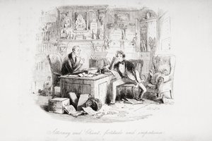 Anwalt und Mandant, Tapferkeit und Ungeduld, Illustration aus 