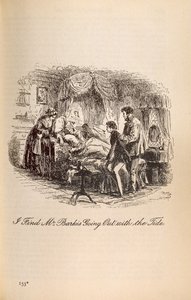 Ich finde Mr. Barkis, der mit der Flut hinausgeht, aus David Copperfield von Charles Dickens
