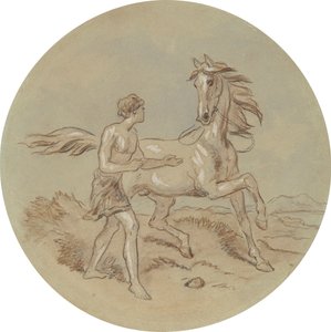 Eines von achtzehn Designs für eine Serie von Platten, die Venus und Adonis illustrieren
