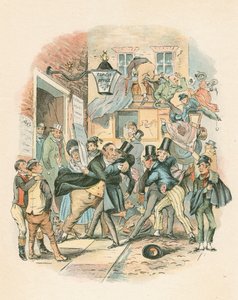 Szene aus Nicholas Nickelby von Charles Dickens, 1838-1839