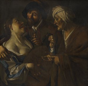 Kupplerin, Fälschung nach Dirck van Baburen, ca. 1930-45 von Han van Meegeren