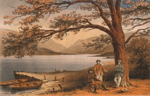 Der See des angenehmen Rückzugs. Llyn Mwyngyl, von Tal-y-Llyn, 19. Jahrhundert