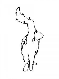 Neugierige Katze Linienkunst von Hanna Lee Tidd