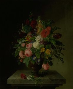 Eine Vase mit Blumen von Hanne Hellesen