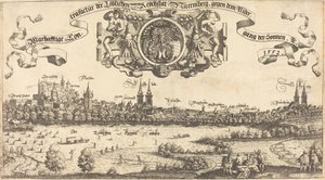 Ansicht von Nürnberg von Westen [Mittelteil]