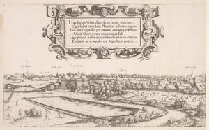 Panoramablick auf Nürnberg: Linker Teil, 1552