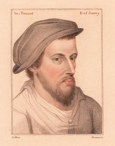 Henry Howard, Earl of Surrey, Dichter hingerichtet wegen Hochverrats (1812) (Gravur) von Hans (after) Holbein the Younger