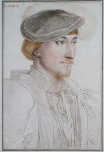 Lord Clinton (1512-85) 1. Earl of Lincoln, graviert von Francesco Bartolozzi (1727-1815) 1793 von Hans (after) Holbein the Younger