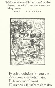 Der bewaffnete Ritter (Gravur) von Hans (after) Holbein the Younger