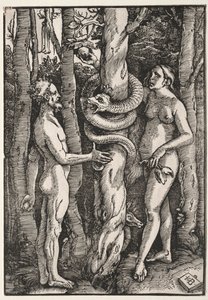 Adam und Eva, ca. 1514 von Hans Baldung
