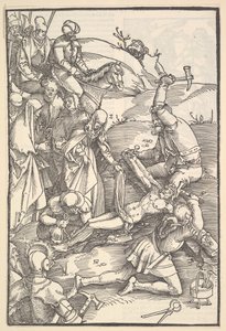 Christus ans Kreuz genagelt, verso: Christus ans Kreuz genagelt, aus Speculum Passionis Dom..., 1507 von Hans Baldung