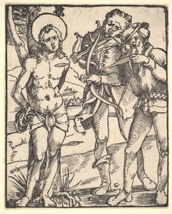 Martyrium des Hl. Sebastian mit zwei Armbrustschützen von Hans Baldung