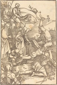Christus ans Kreuz genagelt von Hans Baldung Grien