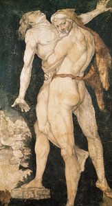 Herkules und Antäus, ca. 1530 von Hans Baldung Grien