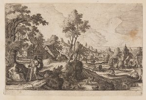 Tafel 6, aus Landschaften mit Szenen aus dem Alten und Neuen Testament und Ovids Metamorphosen