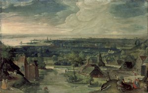 Flusslandschaft von Hans Bol