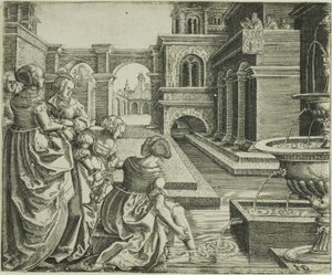 David und Bathseba von Hans Brosamer