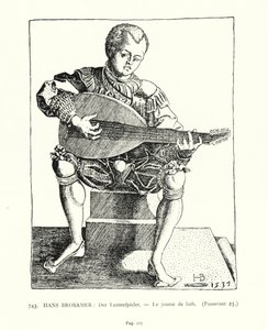 Der Lautenspieler von Hans Brosamer