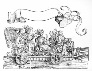 Eine Szene aus Maximilians Triumphzug, ca. 1516-18