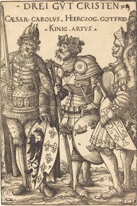 Karl der Große, Arthur und Gottfried von Hans Burgkmair I