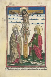 Christus am Kreuz mit der Jungfrau und dem Heiligen Johannes von Hans Burgkmair I