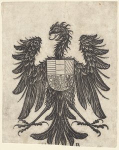 Wappen mit einem einzelnen Adler von Hans Burgkmair I