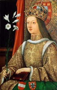 Porträt von Eleonore von Portugal, 1434-1467, Heilige Römische Kaiserin, nach 1468 von Hans Burgkmair the Elder