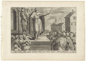 Rehabeam antwortet dem Volk von Hans Collaert (I) (attributed to)
