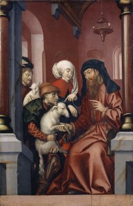 Joachim und Anna wählen ein Lamm für das Opfer, 1512 von Hans Fries