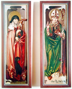 St. Margareta und St. Nikolaus von Myra, ca. 1507 von Hans Fries
