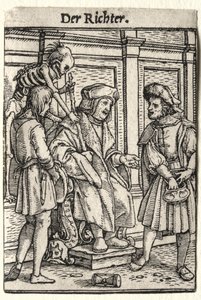 Totentanz: Der Richter von Hans Holbein