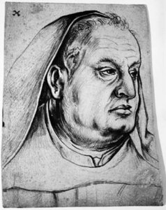 Porträt von Hans Griesherr, Mönch von St. Ulrich und Afra in Augsburg