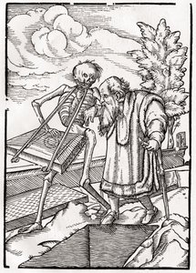 Der Tod kommt zum alten Mann oder Einsiedler, aus 