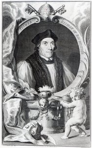 John Fisher, Bischof von Rochester, graviert von Jacobus Houbraken, ca. 1738-42 von Hans Holbein der Jüngere