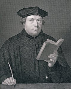 Martin Luther (1483-1546), graviert von W. Holl, aus 