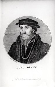 Porträt von Sir Anthony Denny (1501-49) im Jahr 1541, graviert von W. Richardson