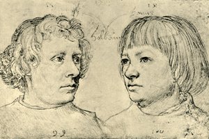 Ambrosius und Hans, die Söhne des Künstlers, 1511 von Hans Holbein the Elder