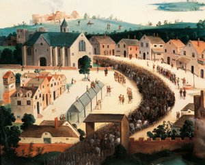 Heinrich VIII. Ankunft am Feld der Goldenen Tücher, 7. Juni