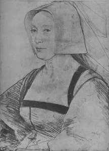 Eine Frau: Unbekannt, 1526-1528 von Hans Holbein der Jüngere