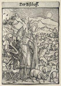 Totentanz: Der Bischof von Hans Holbein the Younger