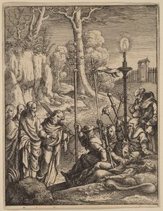 Jesus tritt seinen Widersachern entgegen von Hans Holbein the Younger