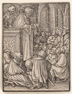 Der Geistliche, aus dem „Totentanz“ von Hans Holbein the Younger