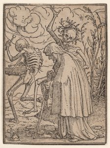 Die alte Frau, aus "Der Totentanz" von Hans Holbein the Younger