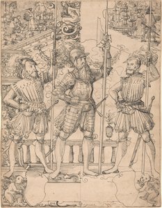 Hellebardier und zwei Pikenier von Hans Jakob Plepp