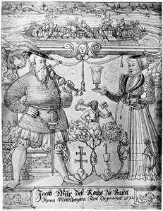 Jacob Wyx aus Basel und seine Frau Anna, 1592 1901 von Hans Jakob Plepp