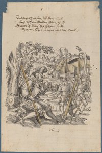 Wilhelm Tell verweigert die Ehre des Hutes von Gouverneur Gessler von Hans Kaspar Lang the Elder