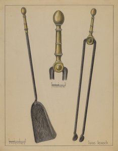 Feuerzange und Schaufel von Hans Korsch
