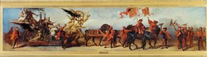 Die Eisenbahnen, Skizze für den Jubiläumsumzug 1879 von Hans Makart